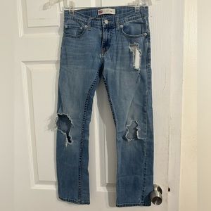 Levi 511 Slim Ripped Jeans